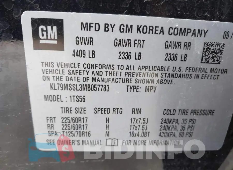 KL79MSSL3MB057783 Photo# 9