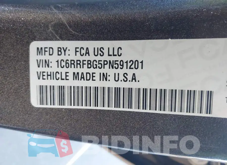 1C6RRFBG5PN591201 Photo# 9