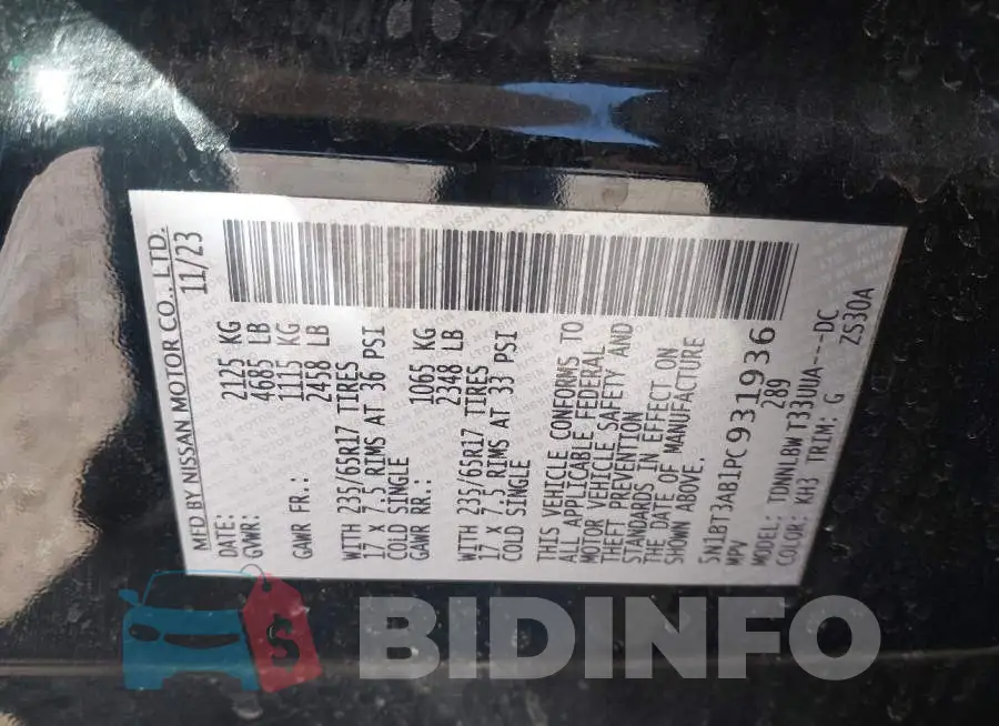 5N1BT3AB1PC931936 Photo# 9