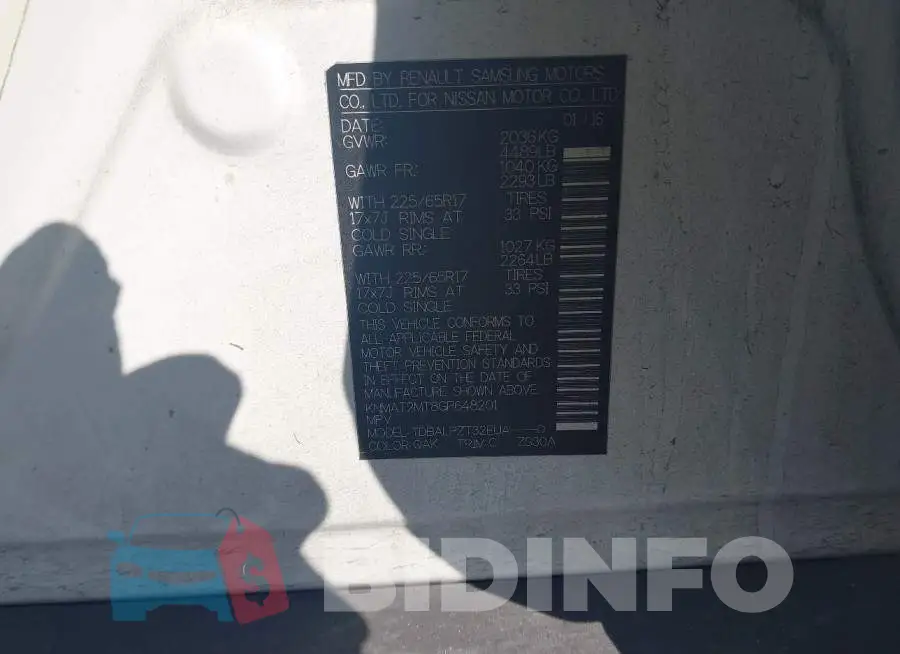 KNMAT2MT8GP648201 Photo# 9