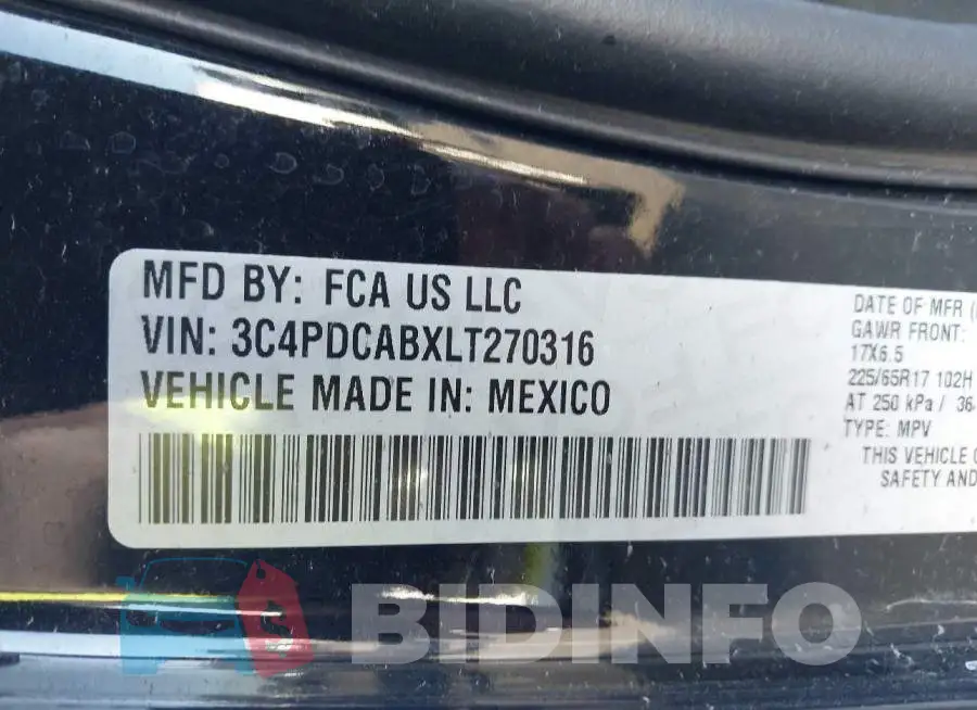 3C4PDCABXLT270316 Photo# 9