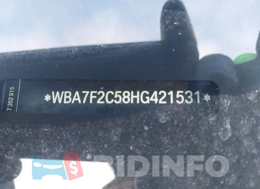 WBA7F2C58HG421531 Photo# 9
