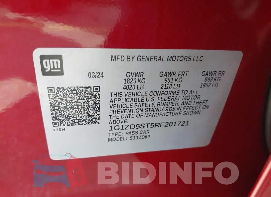 1G1ZD5ST5RF201721 Photo# 9