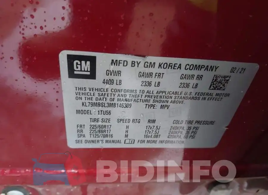 KL79MRSL3MB146309 Photo# 9