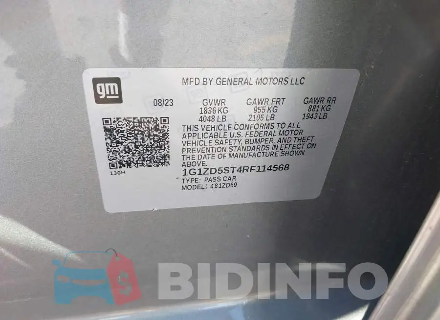 1G1ZD5ST4RF114568 Photo# 9