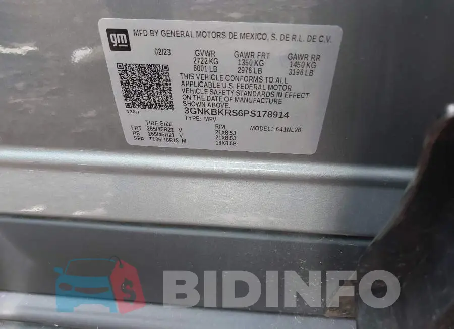 3GNKBKRS6PS178914 Photo# 9