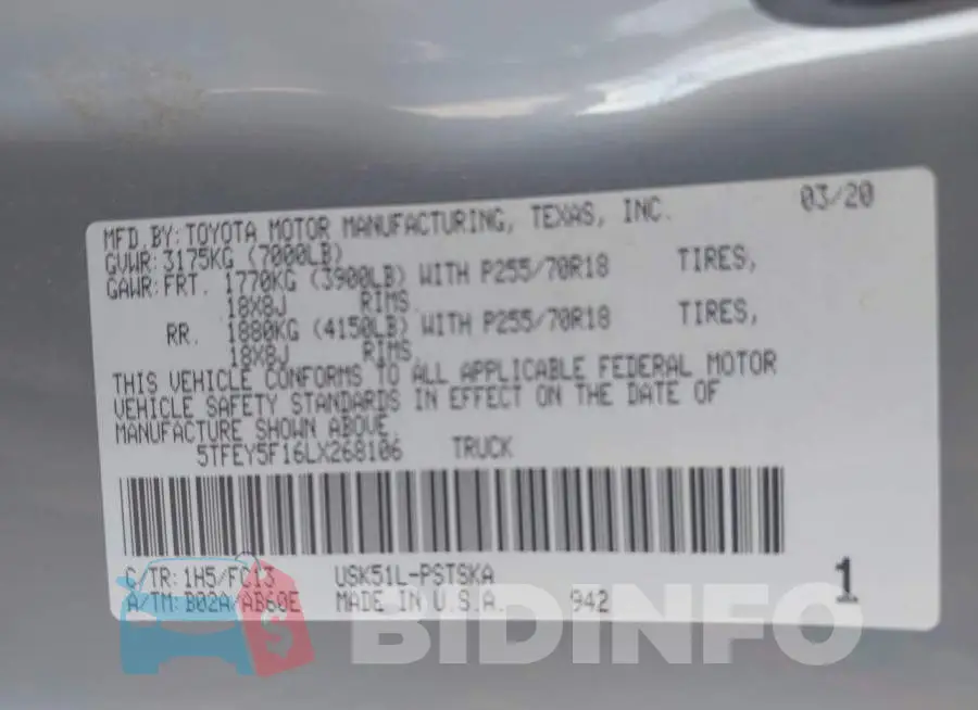 5TFEY5F16LX268106 Photo# 9