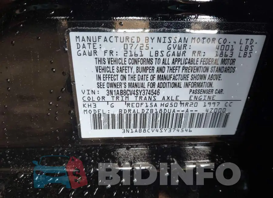 3N1AB8CV4SY374546 Photo# 9
