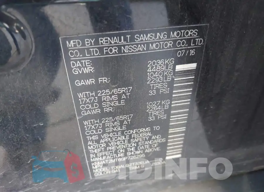 KNMAT2MT6GP726295 Photo# 9