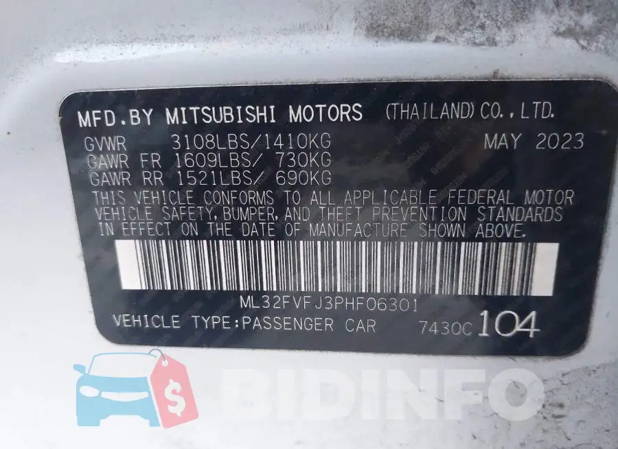 ML32FVFJ3PHF06301 Photo# 9