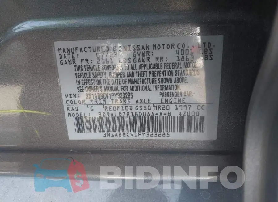 3N1AB8CV1PY323285 Photo# 9