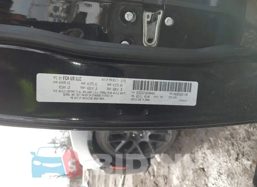 2C3CDXCT6KH604641 Photo# 9