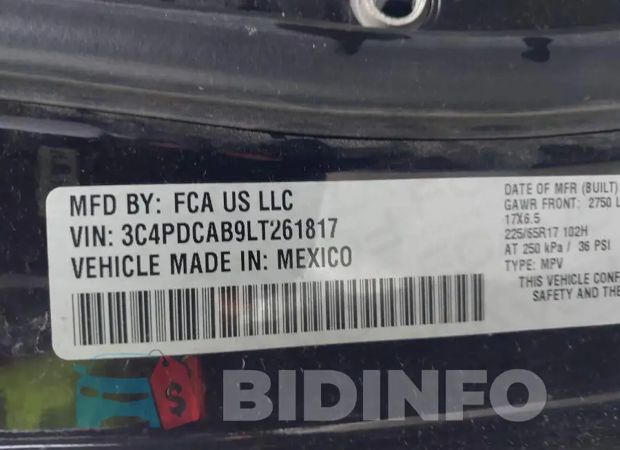 3C4PDCAB9LT261817 Photo# 9