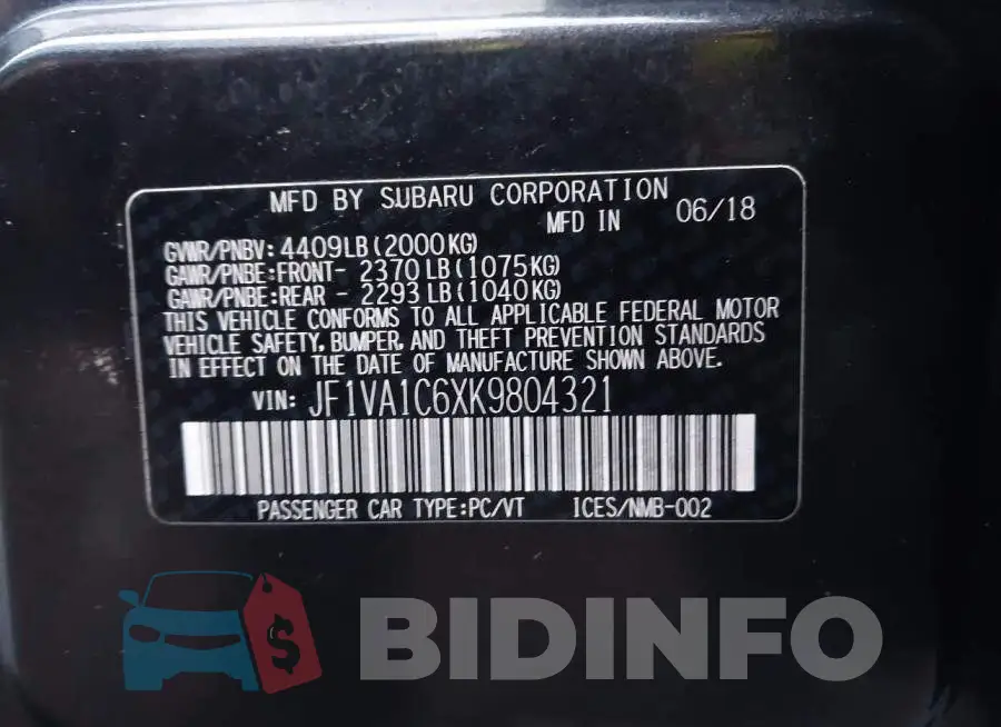 JF1VA1C6XK9804321 Photo# 9