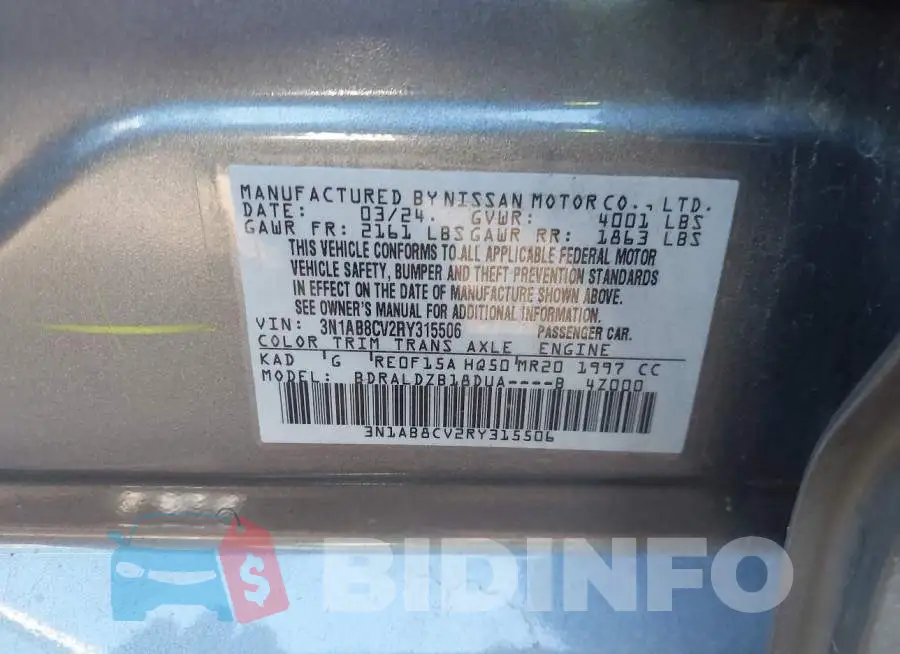 3N1AB8CV2RY315506 Photo# 9