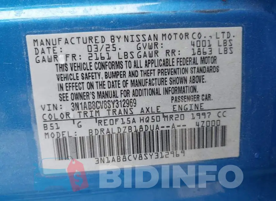 3N1AB8CV8SY312969 Photo# 9