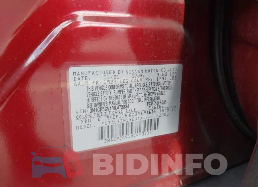3N1CP5CV1ML473334 Photo# 9