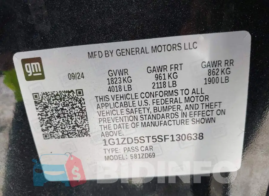 1G1ZD5ST5SF130638 Photo# 9