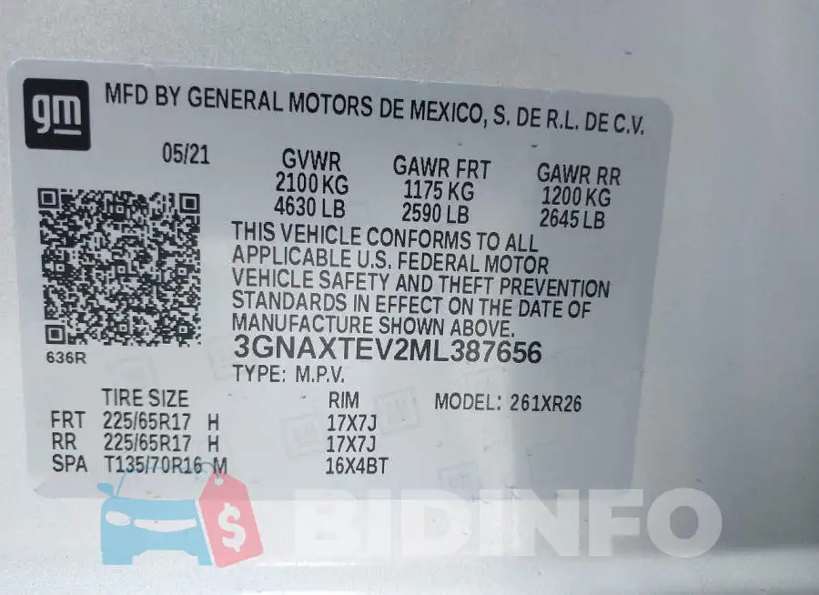 3GNAXTEV2ML387656 Photo# 9