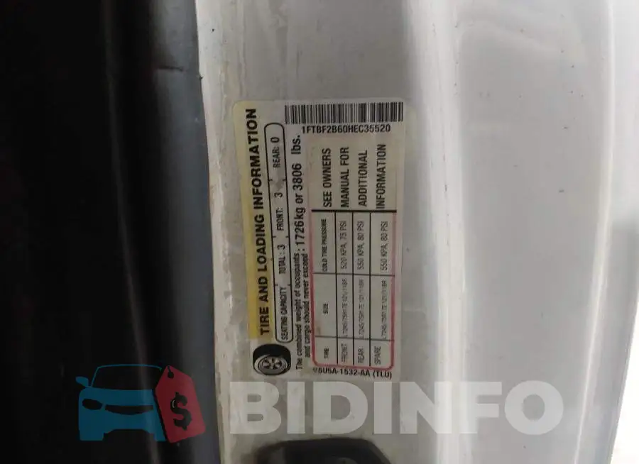 1FTBF2B60HEC35520 Photo# 9
