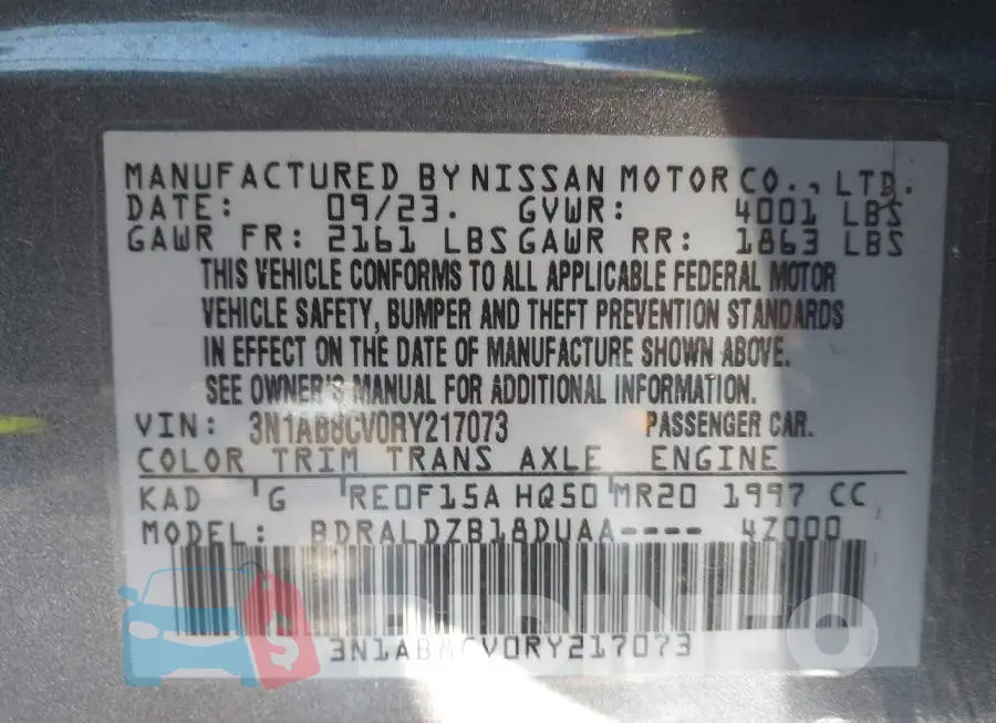 3N1AB8CV0RY217073 Photo# 9