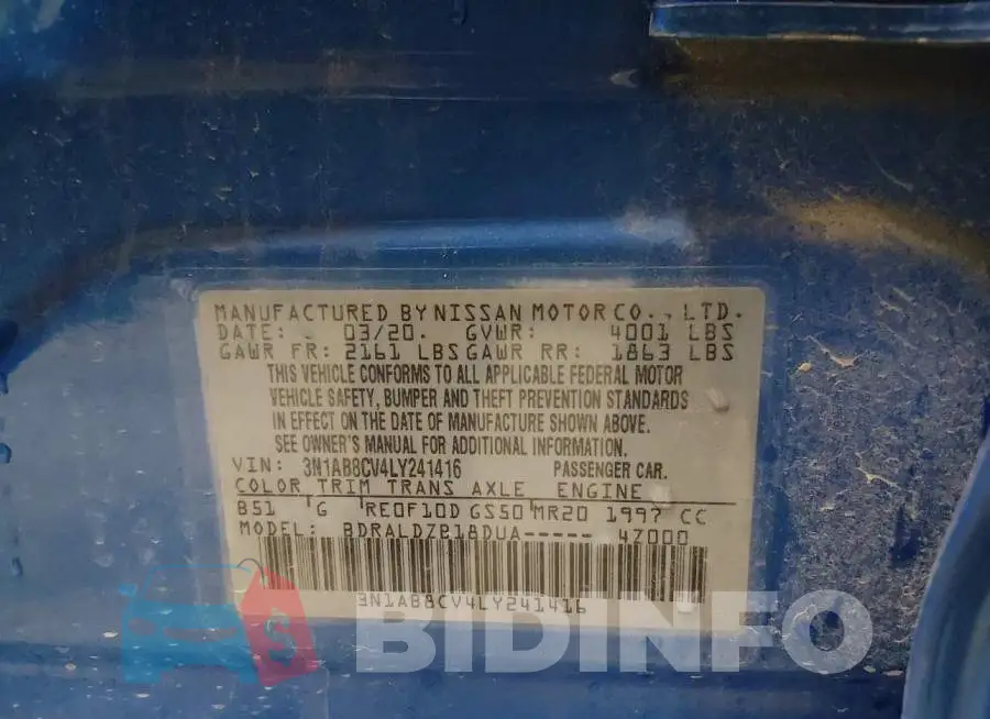 3N1AB8CV4LY241416 Photo# 9