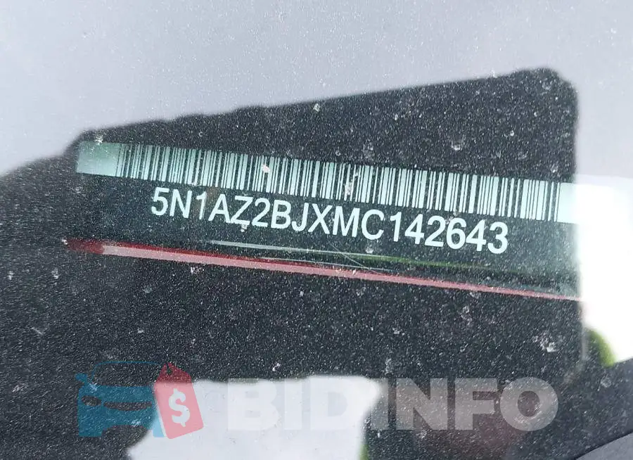5N1AZ2BJXMC142643 Photo# 9