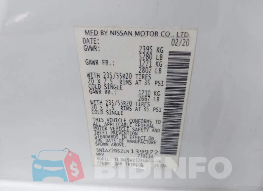 5N1AZ2DS2LN139972 Photo# 9