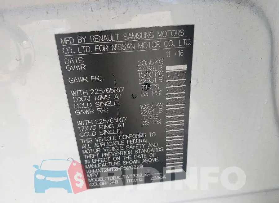 KNMAT2MT2HP520229 Photo# 9