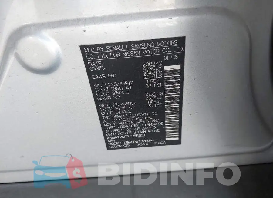 KNMAT2MT7JP558111 Photo# 9