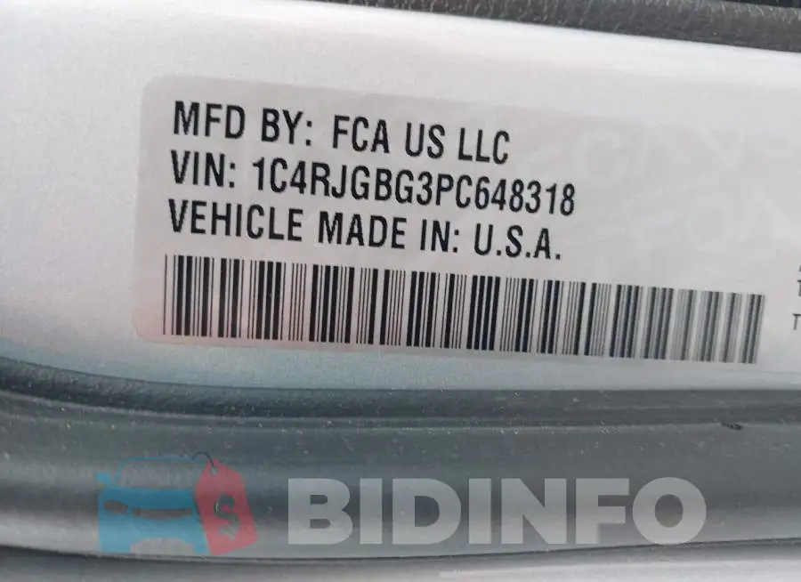 1C4RJGBG3PC648318 Photo# 9