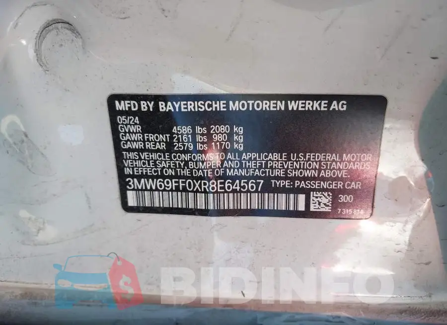 3MW69FF0XR8E64567 Photo# 9