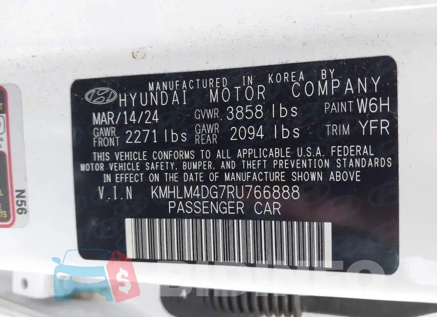 KMHLM4DG7RU766888 Photo# 9