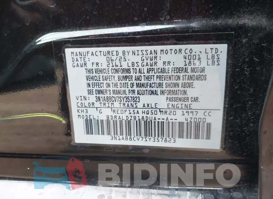3N1AB8CV7SY357823 Photo# 9