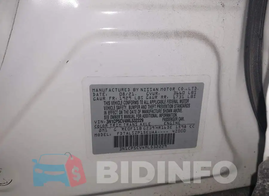 3N1CP5CV4ML532229 Photo# 9