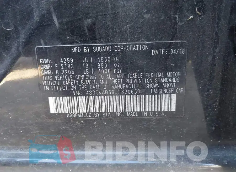 4S3GKAB69J3620653 Photo# 9