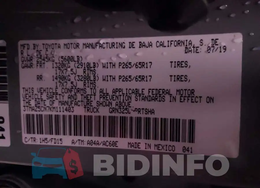 3TMAZ5CN7KM111403 Photo# 9