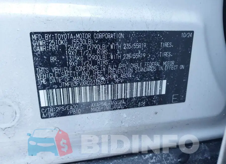 JTMFB3FVXRD231860 Photo# 9