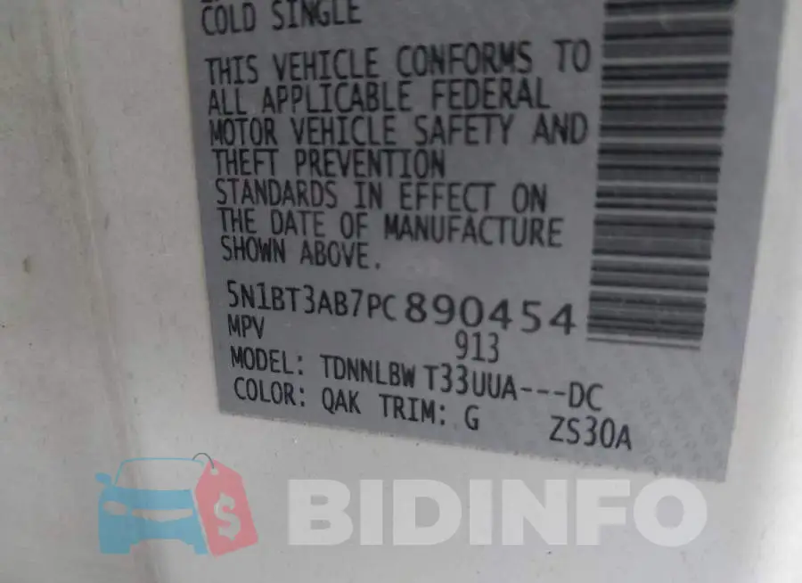 5N1BT3AB7PC890454 Photo# 9