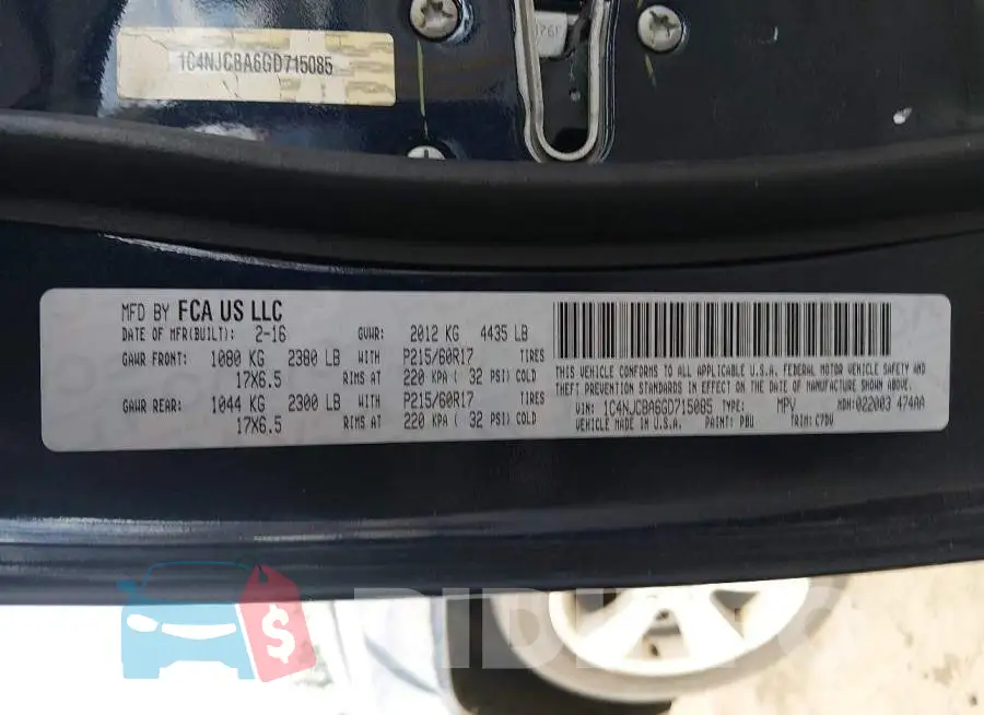 1C4NJCBA6GD715085 Photo# 9