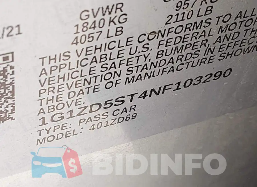 1G1ZD5ST4NF103290 Photo# 9