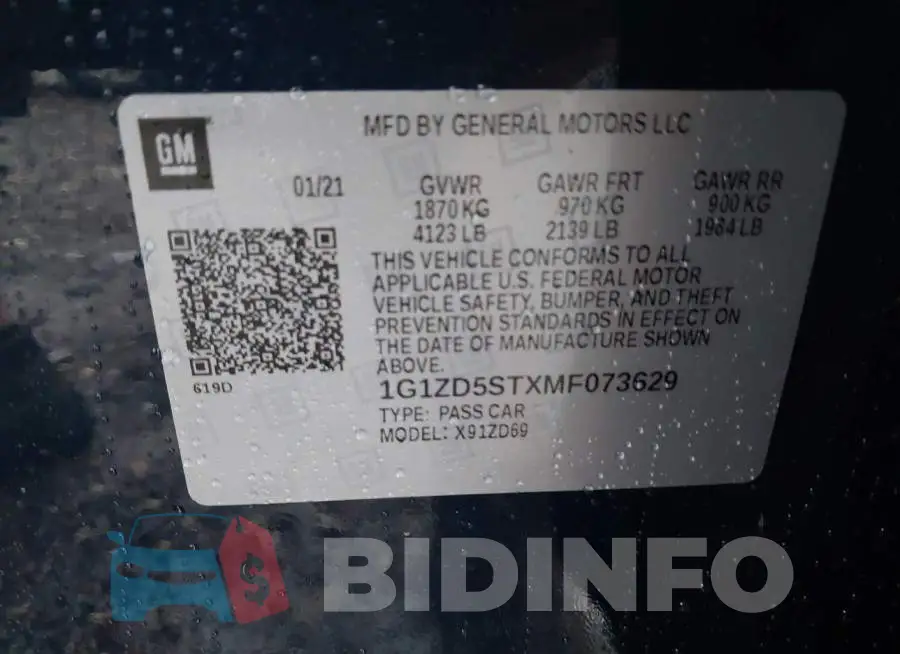1G1ZD5STXMF073629 Photo# 9