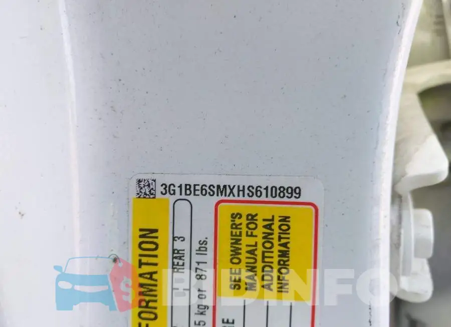 3G1BE6SMXHS610899 Photo# 9