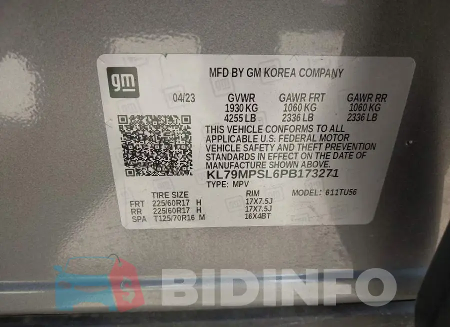 KL79MPSL6PB173271 Photo# 9