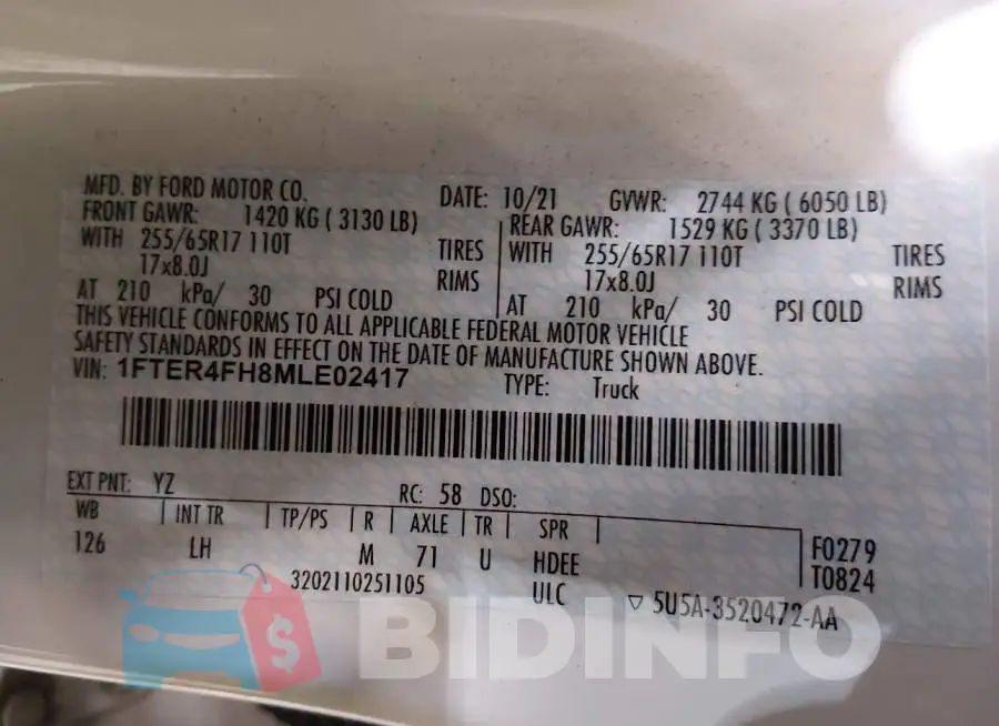1FTER4FH8MLE02417 Photo# 9