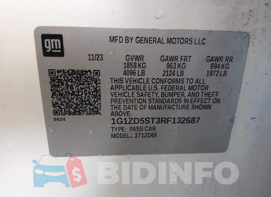 1G1ZD5ST3RF132687 Photo# 9