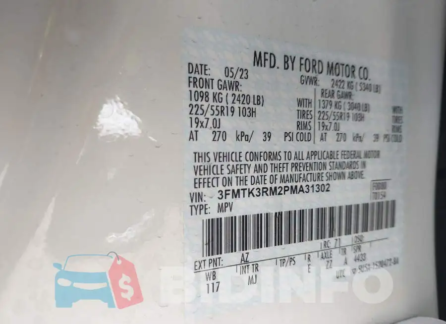 3FMTK3RM2PMA31302 Photo# 9