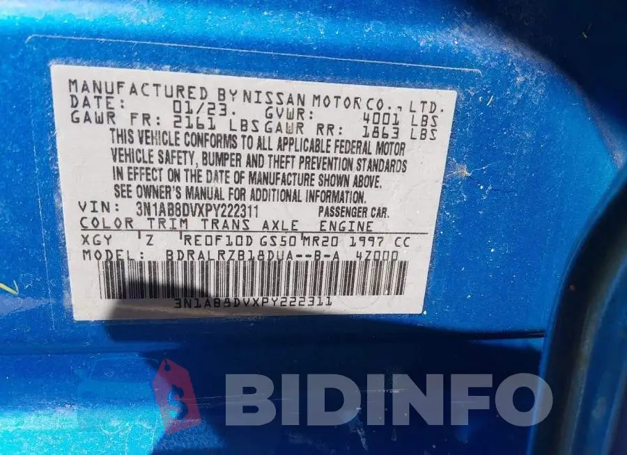 3N1AB8DVXPY222311 Photo# 9