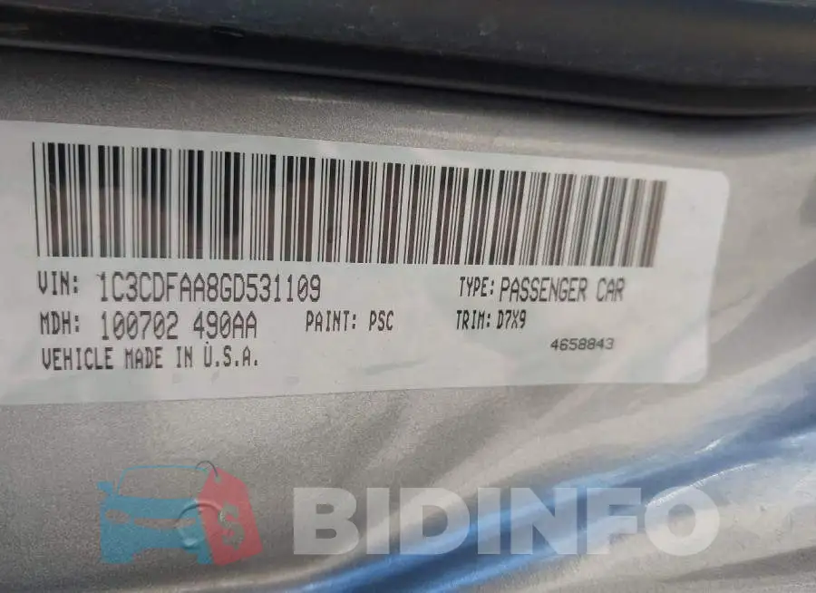 1C3CDFAA8GD531109 Photo# 9