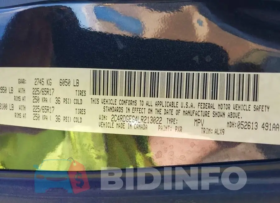 2C4RDGEG4LR213022 Photo# 9